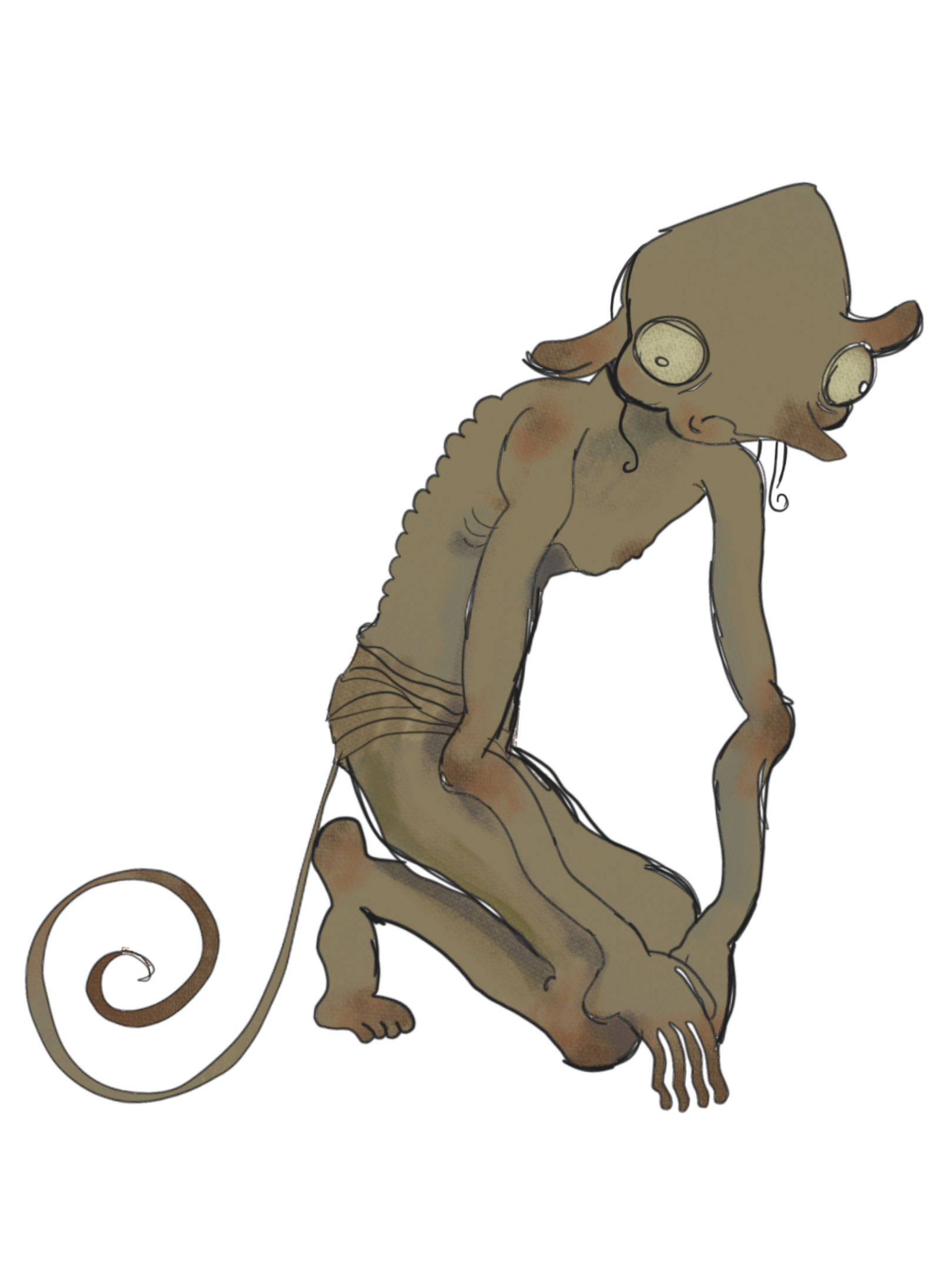 my version of gollum from lord of the rings